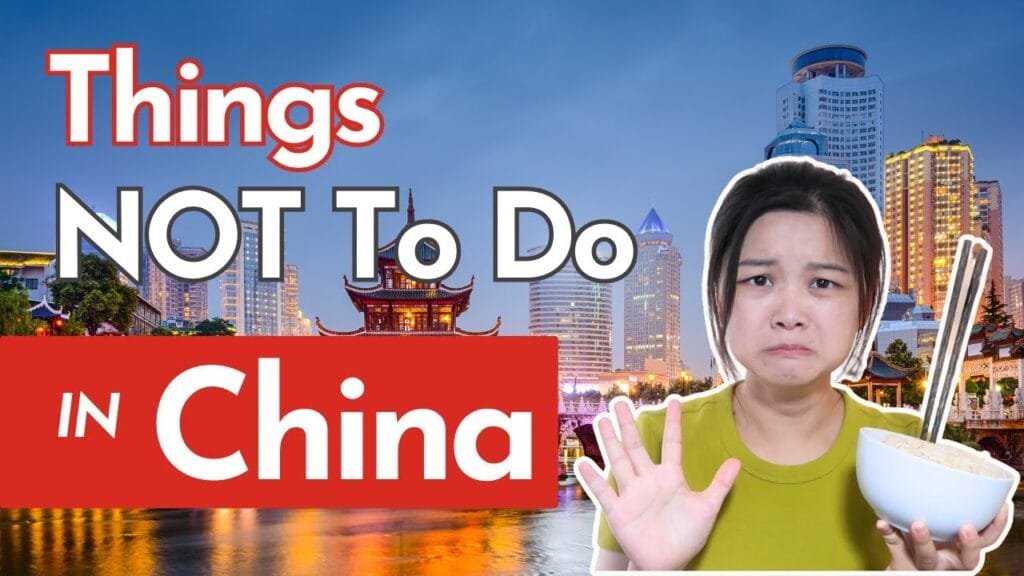 Things not to do in China as a tourist