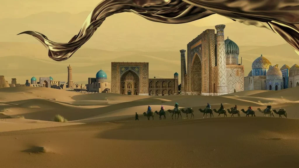 What are the 3 major cities of the Silk Road?