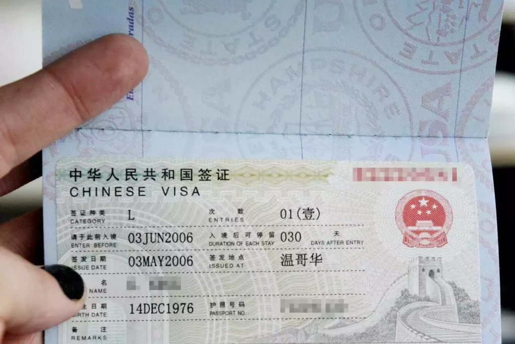 What documents do I need to travel to China?