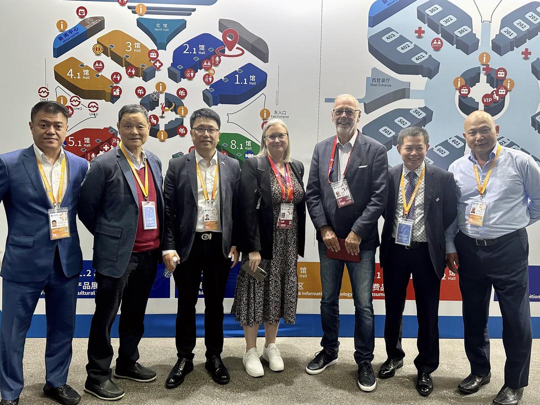 China corporate visit group photo