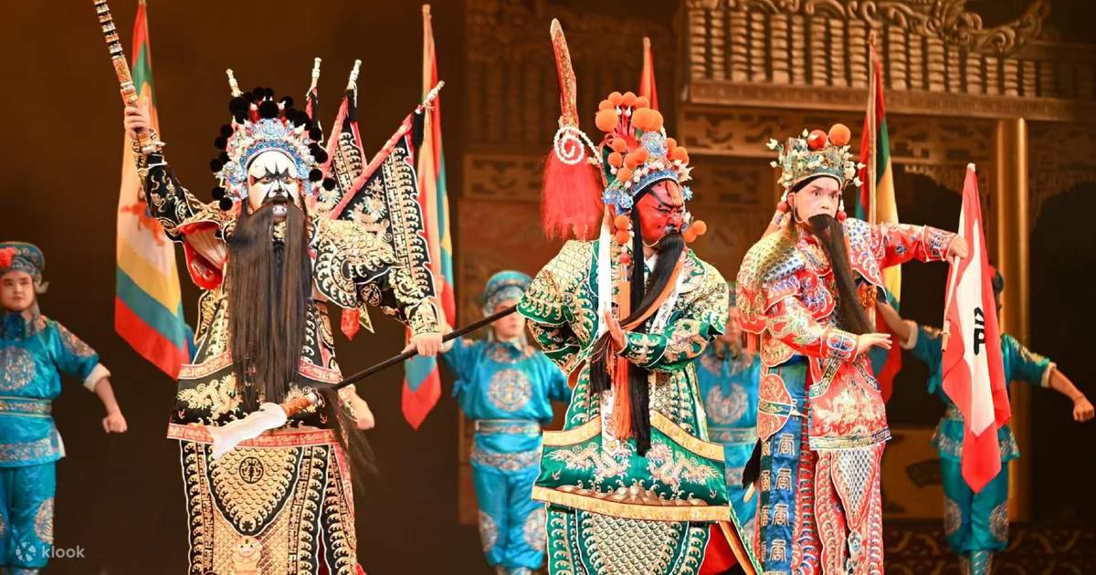 Close-up of Sichuan Opera face-changing mask mid-switch during live stage performance