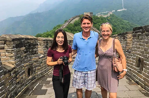 English speaking guide in China