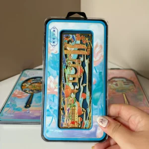 Xiamen Panoramic Fan-Shaped Metal Bookmark: Iconic Landmarks Featuring Xiamen University, Gulangyu Island & Twin Towers—Perfect Educational Souvenir for Kids & Travelers!