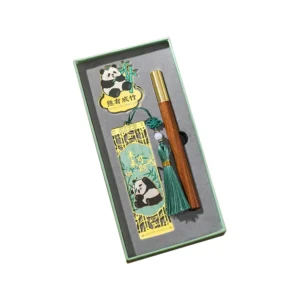 Chengdu Panda Bookmark & Pen Gift Set – Chinese-Style Design, Perfect Panda Base Travel Souvenir!