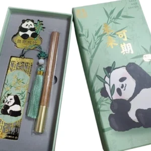 Chengdu Panda Bookmark & Pen Gift Set – Chinese-Style Design, Perfect Panda Base Travel Souvenir!