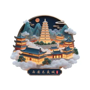 Xi'an Metal Relief Fridge Magnet Set – Iconic Landmarks in Miniature Art