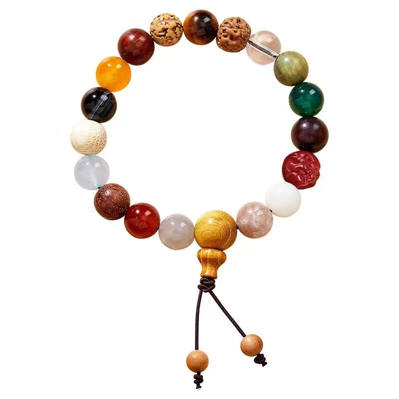 Lingyin Temple 18-Bead Buddhist Bracelet – Authentic Hangzhou keepsake, handcrafted with sacred wooden beads symbolizing blessings & mindfulness.