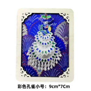 Guizhou Miao Silver Hat Fridge Magnet – A Cultural Keepsake from Qianhu Miao Village