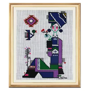 Zhangjiajie Tujia Brocade Xilankapu Wall Hanging - Handwoven UNESCO Intangible Cultural Heritage Art, Framed/Unframed Tapestry Decor