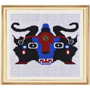 Zhangjiajie Tujia Brocade Xilankapu Wall Hanging - Handwoven UNESCO Intangible Cultural Heritage Art, Framed/Unframed Tapestry Decor