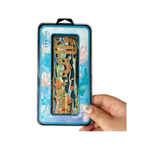 Xiamen Panoramic Fan-Shaped Metal Bookmark: Iconic Landmarks Featuring Xiamen University, Gulangyu Island & Twin Towers—Perfect Educational Souvenir for Kids & Travelers!