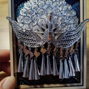 Guizhou Miao Silver Hat Fridge Magnet – A Cultural Keepsake from Qianhu Miao Village