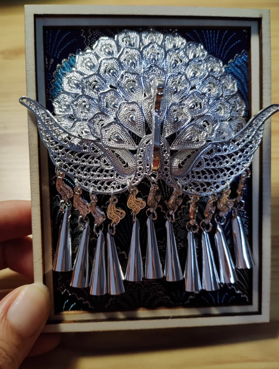 Guizhou Miao Silver Hat Fridge Magnet – A Cultural Keepsake from Qianhu Miao Village