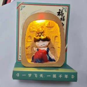 Dunhuang Mogao Grottoes 3D Paper-Cut Light Box & Cultural Keepsake