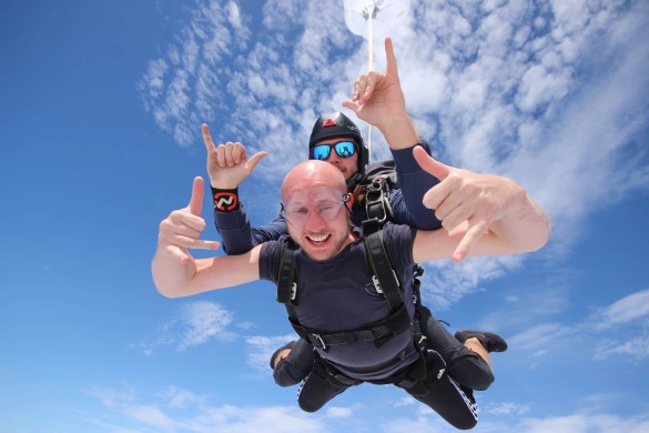 Sanya skydiving, Hainan adventure tour, Private skydiving, Tandem jump China, Tailor-made adventure, Luxury Hainan travel, Extreme sports Sanya, Aerial photography tour, HelloChinaTrip Hainan, Hainan beach adventure