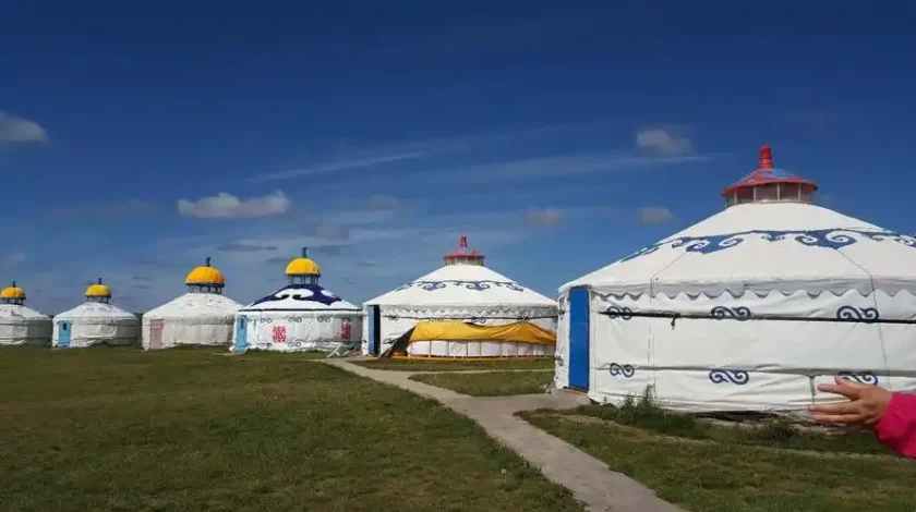 a traditional yurt